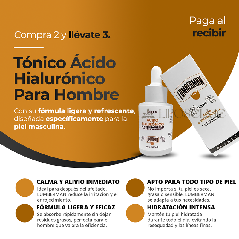 Tonico Acido Hialuronico Para Hombre
