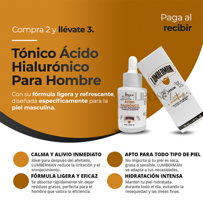 Tonico Acido Hialuronico Para Hombre