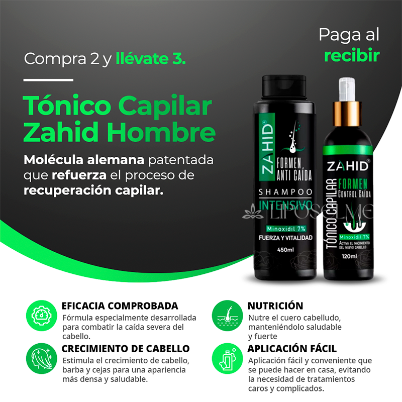Tónico Capilar Zahid Hombre