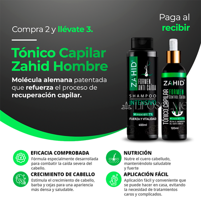 Tónico Capilar Zahid Hombre