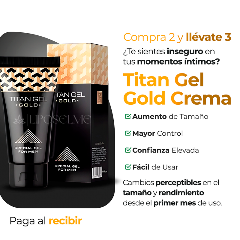 Titan Gel Gold Crema Tratamiento Hombres