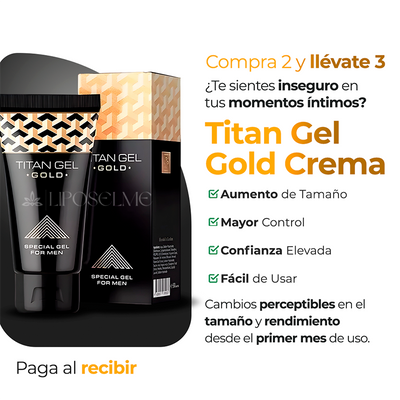 Titan Gel Gold Crema Tratamiento Hombres