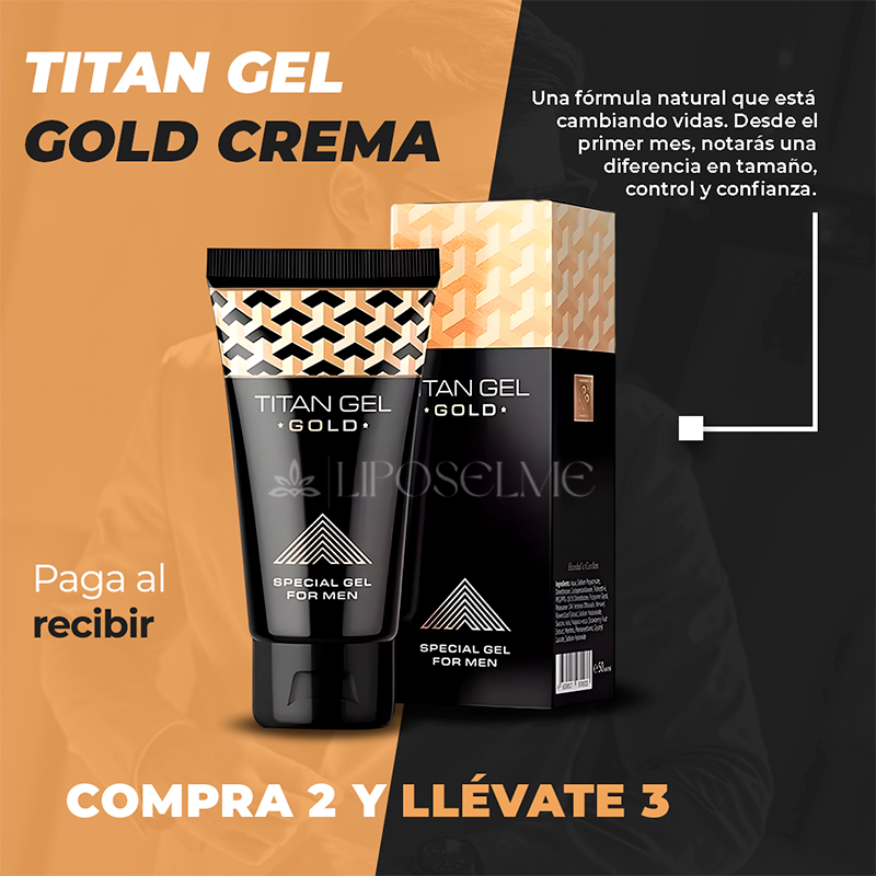 Titan Gel Gold Crema Tratamiento Hombres